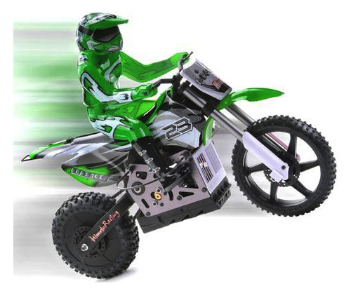 Мотоцикл на радіокеруванні Himoto Burstout MX400 Brushed зелений 1:4 (MX400g) фото №2