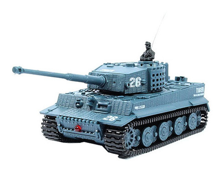 Танк мікро р/в 1:72 Great Wall Toys Tiger зі звуком (сірий) (GWT2117-4) фото №1