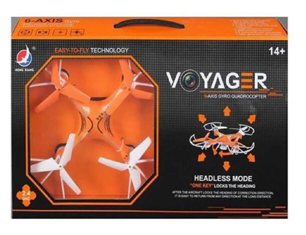 Квадрокоптер на радиоуправлении Voyager HX739 2.4Ghz оранжевый (ZE35012006) фото №4