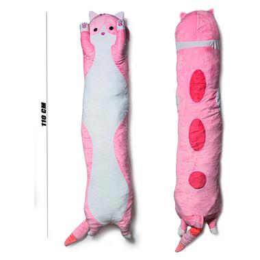 Іграшка Кіт Батон м'яка подушка обіймашка (110 см) Рожевий (kit-110-P) фото №6