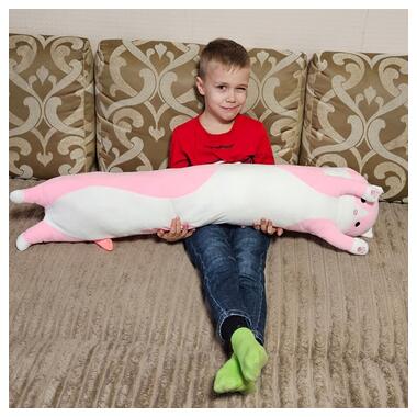 Іграшка Кіт Батон м'яка подушка обіймашка (110 см) Рожевий (kit-110-P) фото №1
