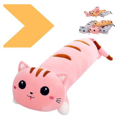 М'яка іграшка-подушка Кішка-обіймашка 90 см рожевий XPRO (43494-_288) фото №1