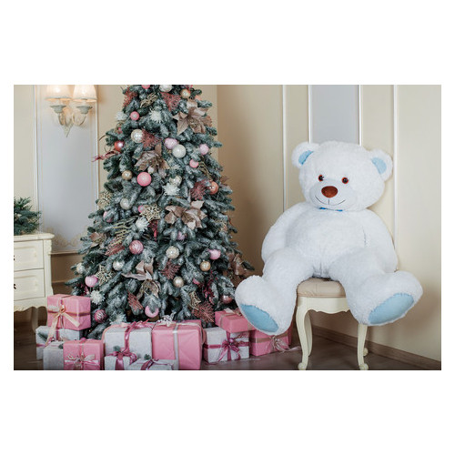 Велика м'яка іграшка ведмедик Yarokuz Біллі 150 см Білий фото №6