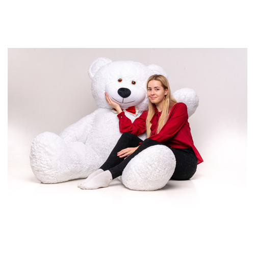 Великий плюшевий ведмедик Yarokuz Річард 200 см Білий фото №7