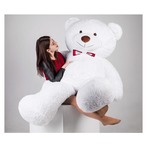 Великий плюшевий ведмедик Yarokuz Річард 200 см Білий фото №3