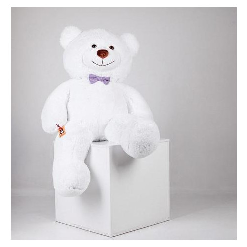 Великий плюшевий ведмідь Yarokuz Джеральд 165 см Білий фото №1