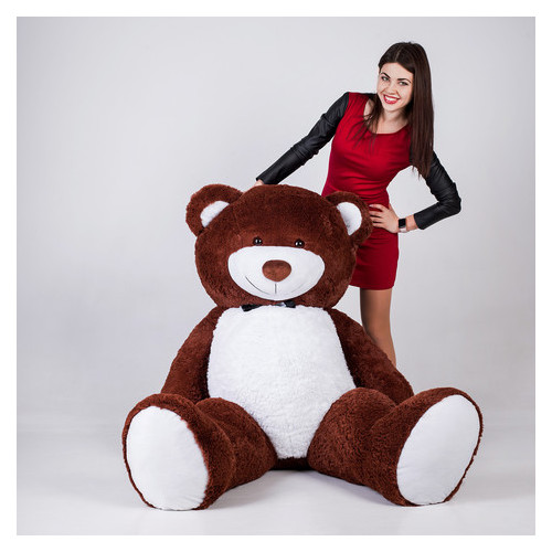 Великий плюшевий ведмедик Yarokuz Річард 200 см Шоколадний фото №4