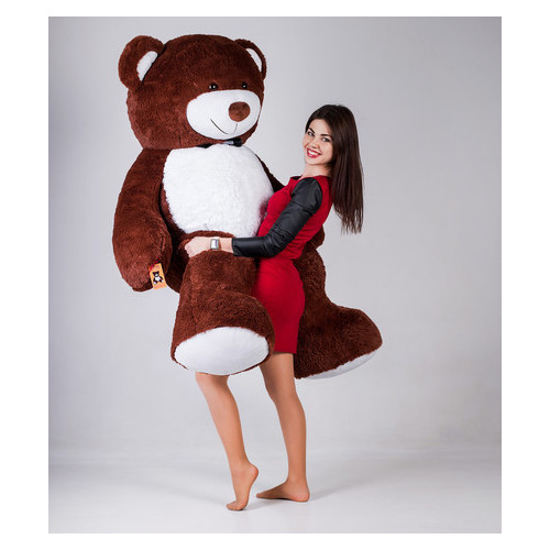 Великий плюшевий ведмедик Yarokuz Річард 200 см Шоколадний фото №2