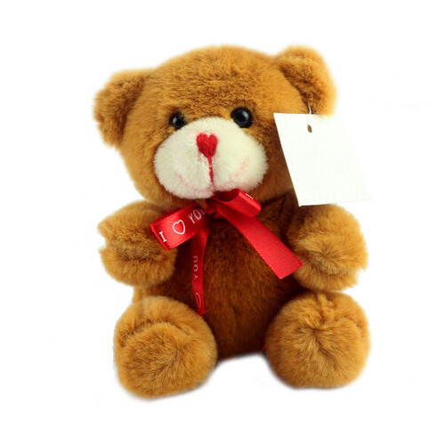 Ведмедик коричневий плюшевий у подарунковій упаковці фото №2
