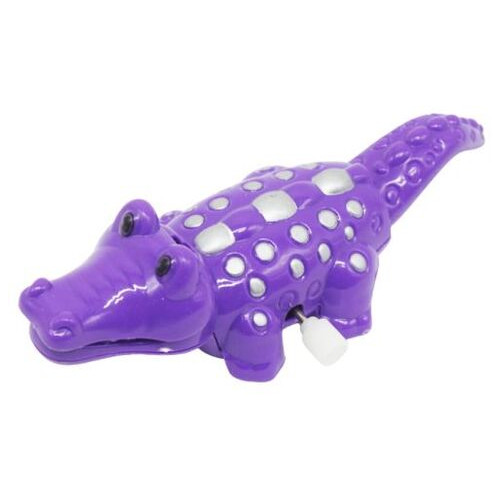 Заводна іграшка Крокодил, фіолетовий (DZ18) фото №1