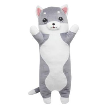 Іграшка-обіймашка Сірий котик, 50 см (102) фото №1
