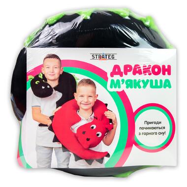 Мягкая подушка Дракон Мякуша черно-зеленый Strateg (60610) фото №2