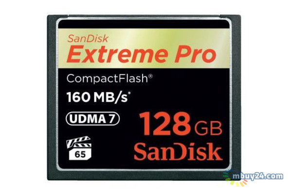 Карта памяти Sandisk 128 GB Extreme Pro CompactFlash SDCFXPS-128G-X46 фото №1