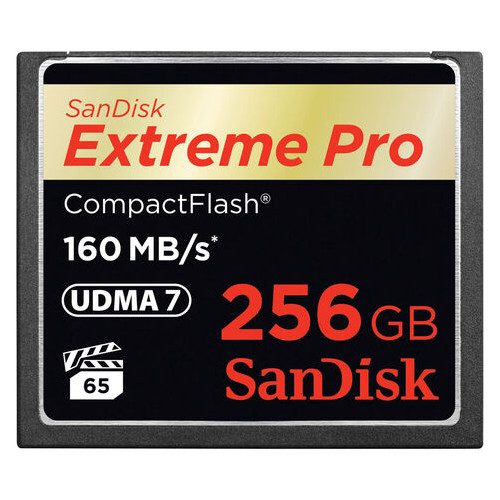 Карта памяти Sandisk 256GB CF Extreme Pro (SDCFXPS-256G-X46) фото №1