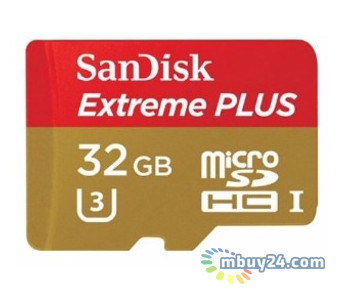 Карта пам'яті SanDisk 32GB microSDHC V30 A1 UHS-I U3 R100/W90MB/s 4K Extreme Pro SD (SDSQXCG-032G-GN6MA) фото №1