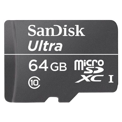 Карта памяти SanDisk microSDXC class 10 UHS-I Ultra 64Gb фото №1