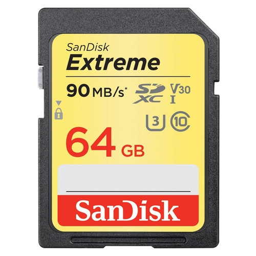 Карта пам'яті SanDisk 64GB SDXC C10 UHS-I U3 R150MB/s Extreme (SDSDXV6-064G-GNCIN) фото №1