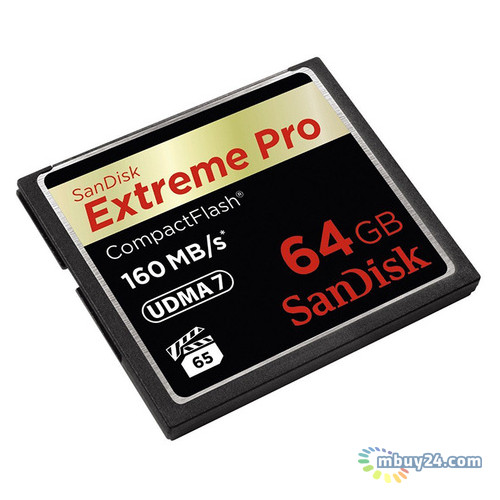 Карта пам'яті Sandisk Compact Flash 64GB eXtreme Pro 160MB/s (SDCFXPS-064G-X46) фото №2