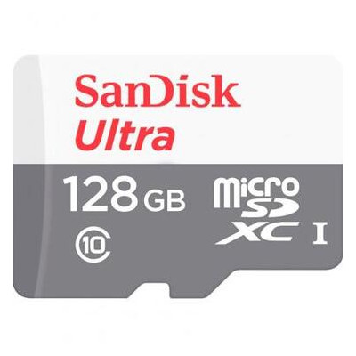 Карта пам'яті Sandisk 128GB microSD class 10 Ultra Light (SDSQUNR-128G-GN6MN) фото №1