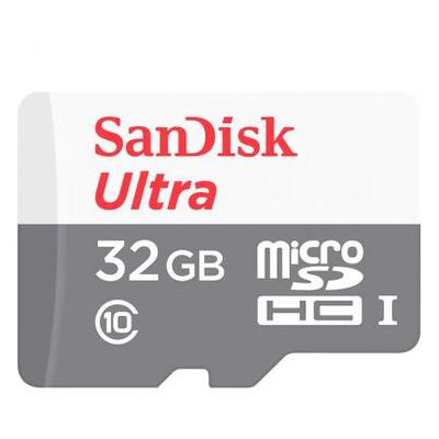 Карта пам'яті Sandisk 32GB microSD class 10 Ultra Light (SDSQUNR-032G-GN3MN) фото №1