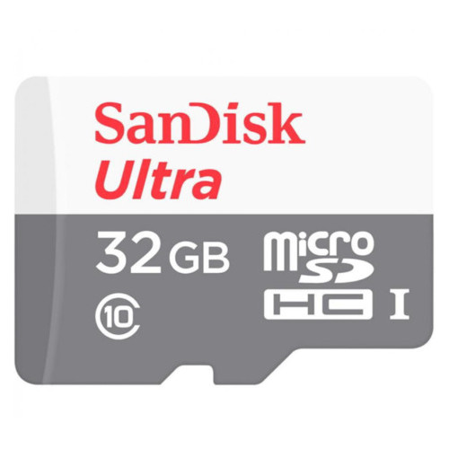 Карта пам'яті SanDisk microSDHC Ultra 32GB Class 10 R-100MB/s Без адаптера (SDSQUNR-032G-GN3MA) фото №1