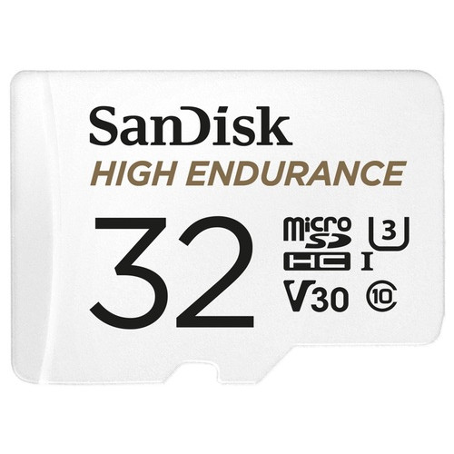 Карта памяти MicroSDXC 32GB UHS-I/U3 Class 10 SanDisk High Endurance R100/W40MB/s + SD-adapter (SDSQQNR-032G-GN6IA) фото №1