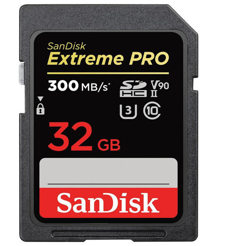 Карта пам'яті SanDisk SDXC Extreme Pro 32GB Class 10 UHS-I (U3) W260MB/s R-300MB/s Без адаптера (SDSDXDK-032G-GN4IN) фото №2