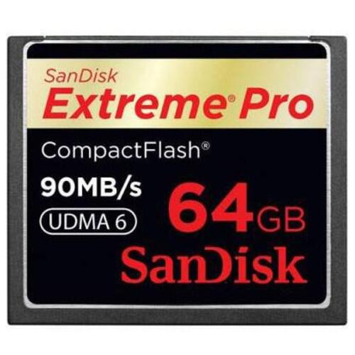Карта пам'яті SanDisk 64Gb Compact Flash eXtreme Pro (SDCFXP-064G-X46/SDCFXPS-064G-X46) фото №1