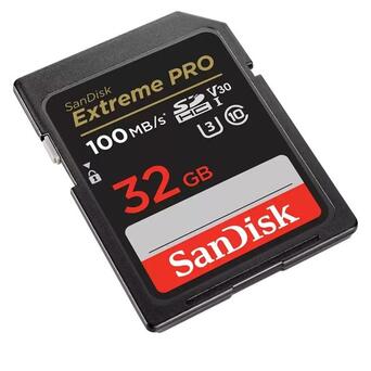 Карта пам'яті SanDisk SD 32GB C10 UHS-I U3 R100/W90MB/s Extreme Pro V30 (SDSDXXO-032G-GN4IN) фото №2