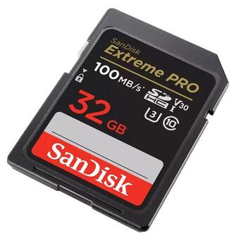 Карта пам'яті SanDisk SD 32GB C10 UHS-I U3 R100/W90MB/s Extreme Pro V30 (SDSDXXO-032G-GN4IN) фото №3