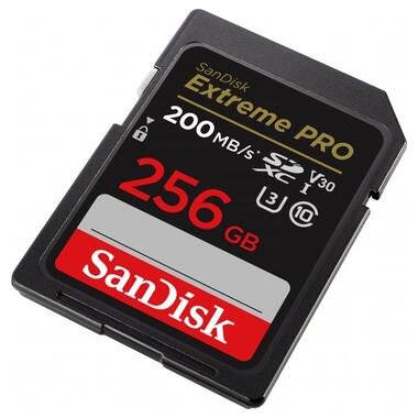 Карта пам'яті SanDisk SD 256GB C10 UHS-I U3 R200/W140MB/s Extreme Pro V30 (SDSDXXD-256G-GN4IN) фото №2