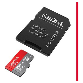 Карта пам'яті SanDisk 256GB Ultra microSDXC UHS-I   Adapter (SDSQUA4-256G-GN6MA) фото №2