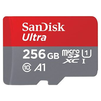 Карта пам'яті SanDisk 256GB Ultra microSDXC UHS-I   Adapter (SDSQUA4-256G-GN6MA) фото №1