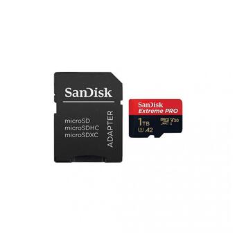 Карта пам'яті SanDisk 1TB microSDXC UHS-I U3 Extreme Pro + SD Adapter SDSQXCD-1T00-GN6MA фото №1