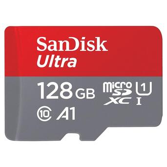 Карта пам'яті SanDisk 128GB Ultra microSDXC UHS-I with Adapter (SDSQUA4-128G-GN6MA) фото №1