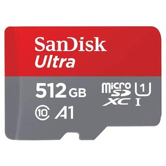 Карта пам'яті SanDisk 512GB Ultra microSDXC UHS-I with Adapter (SDSQUA4-512G-GN6MA) фото №1