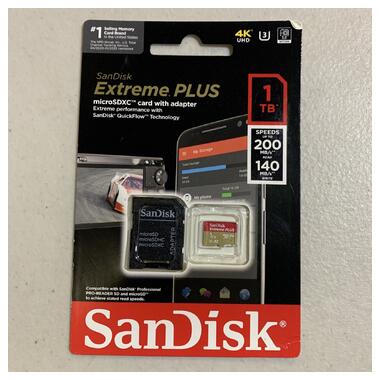 Карта пам'яті SanDisk Extreme PLUS 1TB microSDXC UHS-I (SDSQXBD-1T00-AN6MA) фото №1