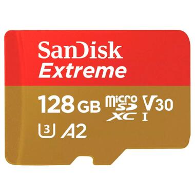 Карта пам'яті SanDisk 128GB microSD class 10 UHS-I Extreme For Action Cams and Dro (SDSQXAA-128G-GN6AA) фото №3