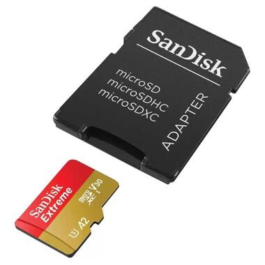 Карта пам'яті SanDisk 128GB microSD class 10 UHS-I U3 Extreme (SDSQXAA-128G-GN6MA) фото №2