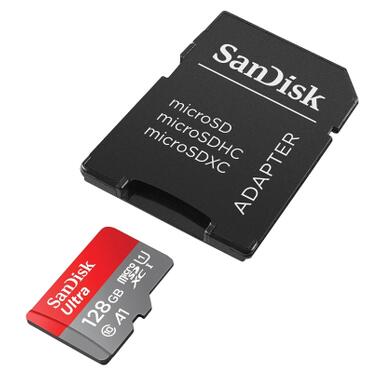 Карта пам'яті SanDisk 128GB microSD class 10 UHS-I Ultra (SDSQUAB-128G-GN6MA) фото №2