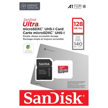 Карта пам'яті SanDisk 128GB microSD class 10 UHS-I Ultra (SDSQUAB-128G-GN6MA) фото №4