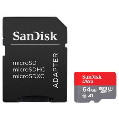 Карта пам'яті SanDisk 64GB microSD class 10 UHS-I Ultra (SDSQUAB-064G-GN6MA) фото №1