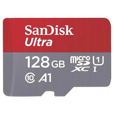 Карта пам'яті SanDisk microSDXC 128GB Class 10 UHS-I A1 140 Мб/с (SDSQUAB-128G-GN6IA) фото №1