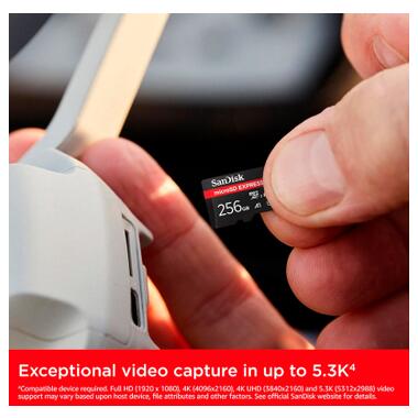 Карта памяти SanDisk 256GB microSDXC class 10 UHS-I U3 A1 Express (SDSQXFN-256G-GN4NN) фото №7
