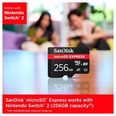 Карта памяти SanDisk 256GB microSDXC class 10 UHS-I U3 A1 Express (SDSQXFN-256G-GN4NN) фото №3