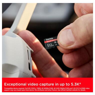 Карта памяти SanDisk 512GB microSDXC class 10 UHS-I U3 A1 Express (SDSQXFN-512G-GN4NN) фото №6