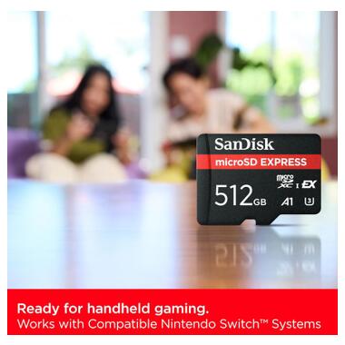 Карта памяти SanDisk 512GB microSDXC class 10 UHS-I U3 A1 Express (SDSQXFN-512G-GN4NN) фото №2