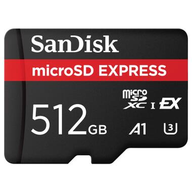 Карта памяти SanDisk 512GB microSDXC class 10 UHS-I U3 A1 Express (SDSQXFN-512G-GN4NN) фото №1