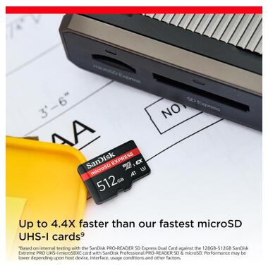 Карта памяти SanDisk 512GB microSDXC class 10 UHS-I U3 A1 Express (SDSQXFN-512G-GN4NN) фото №3
