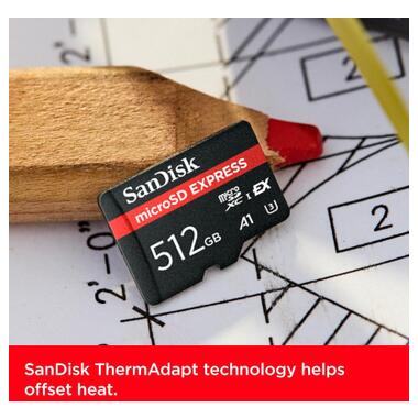 Карта памяти SanDisk 512GB microSDXC class 10 UHS-I U3 A1 Express (SDSQXFN-512G-GN4NN) фото №7